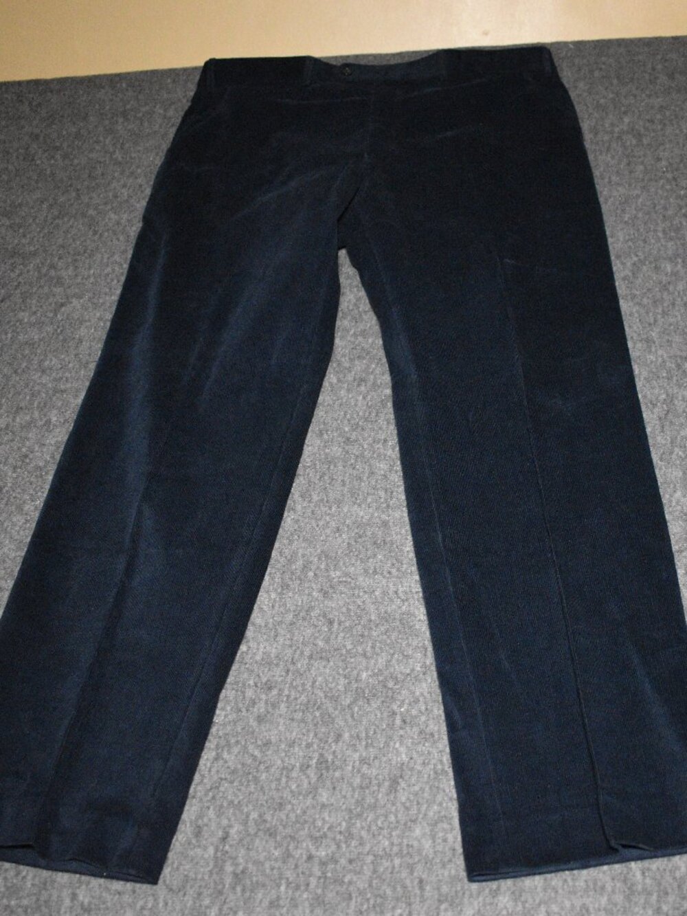 New Polo Ralph Lauren Flat Front Blue Thin Welt Corduroy Pants Men's 38 X 32